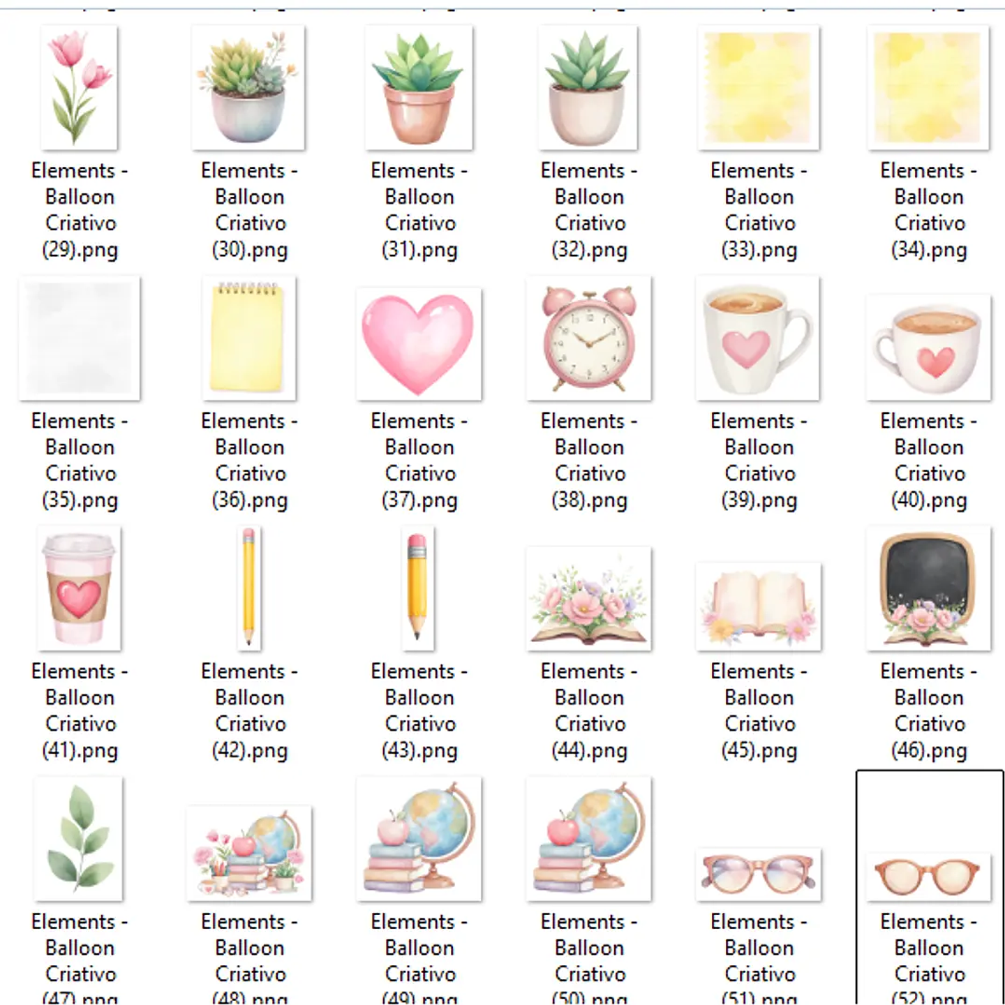 Kit Digital Querida Professora - Balloon 3