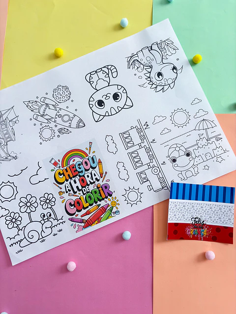 Arquivo Dia das Crianças Livrinho de Colorir - Personalizando com a Thata
