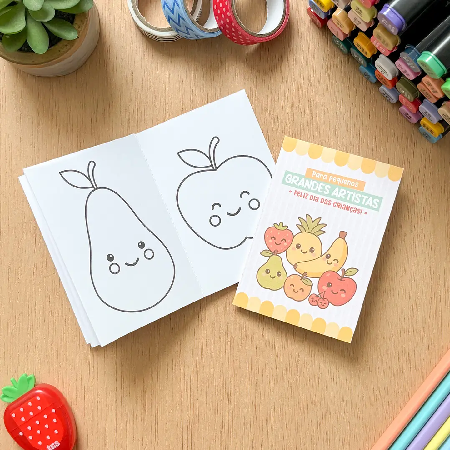 Arquivo Dia das Crianças Mini Livrinho de Colorir - Tudo Pra Papelaria 3