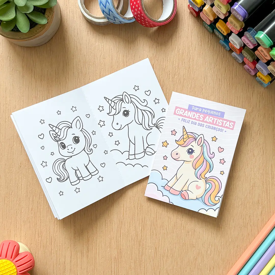 Arquivo Dia das Crianças Mini Livrinho de Colorir - Tudo Pra Papelaria 5