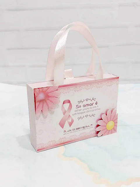 Arquivo Outubro Rosa Mini Sacolinha Kit Kat - Kif