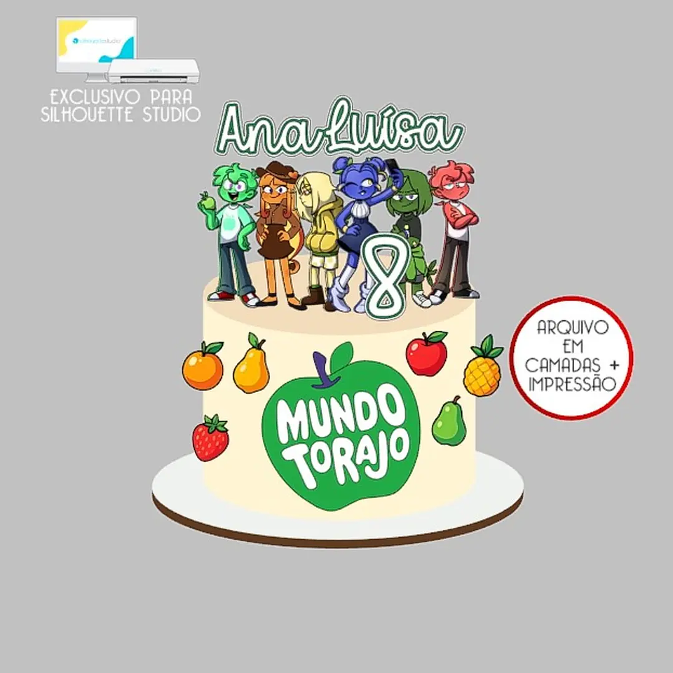 Arquivo Topo de Bolo Mundo Torajo 1