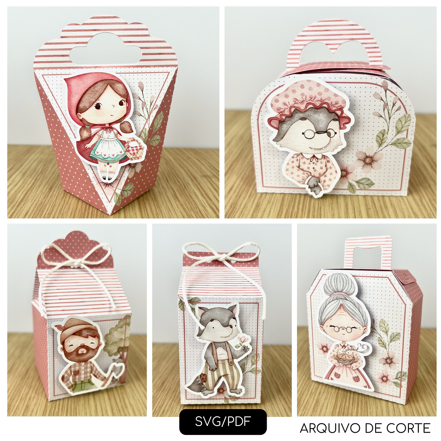 Arquivo de Corte Chapeuzinho Vermelho - Mimos Digitais 1