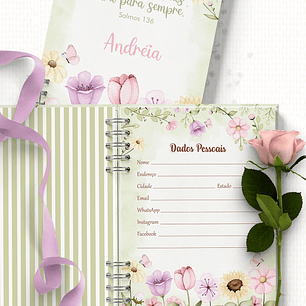 Combo Agendas 2026 e Perm Floral Rosa - Bicho Papel