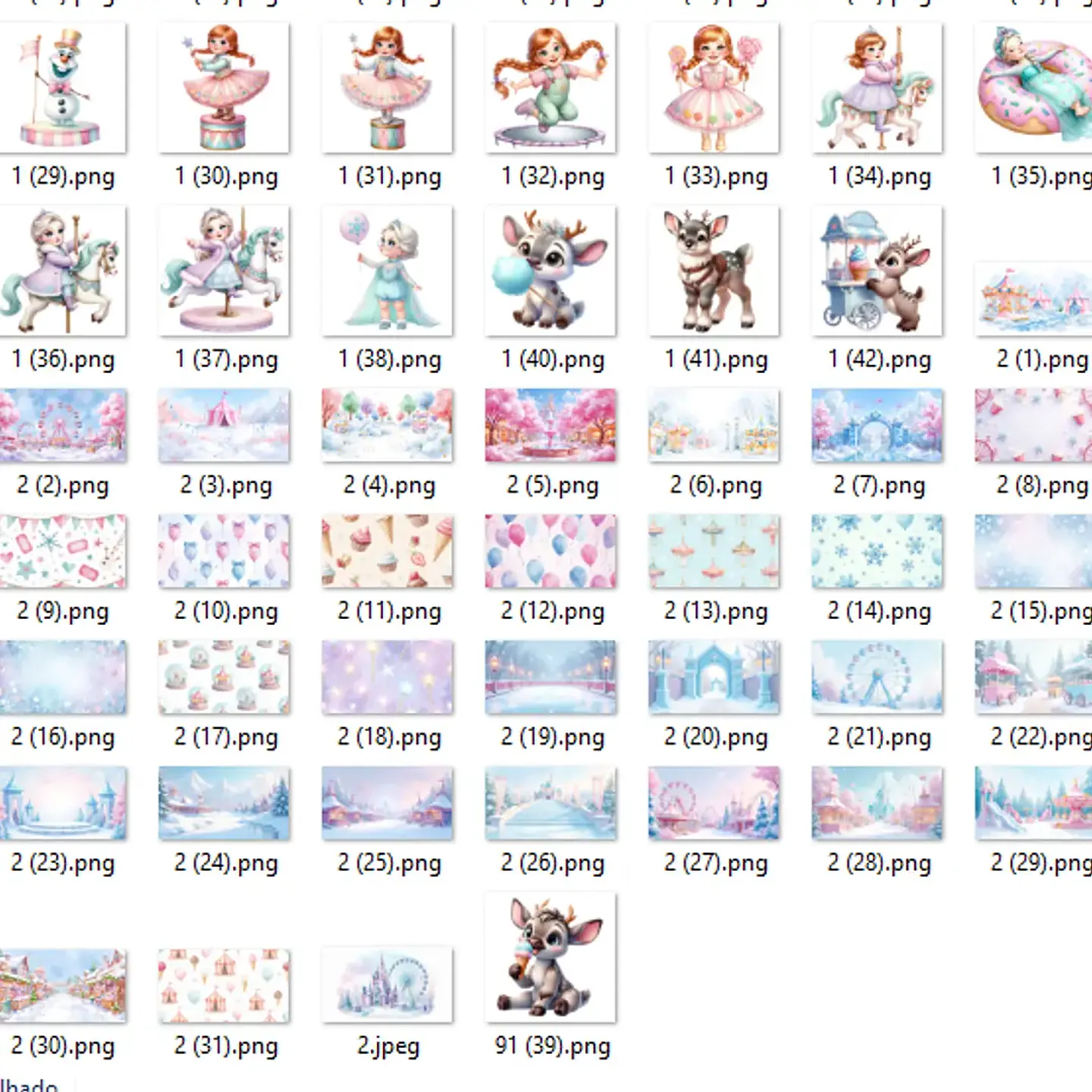 Kit Digital Frozen Parque - Ilustradeb 3