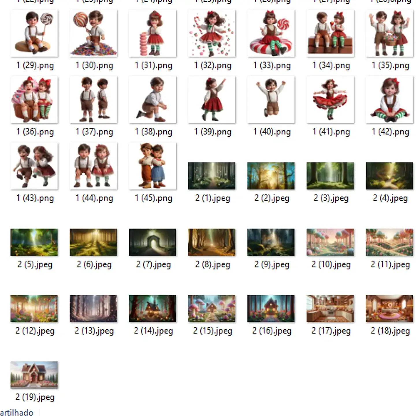 Kit Digital João e Maria 3D - Ilustradeb 2