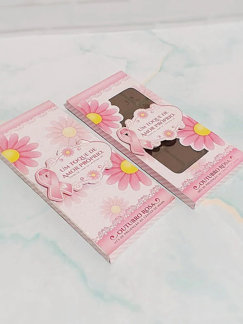 Arquivo Outubro Rosa Caixa Barra Chocolate - Kif Criações