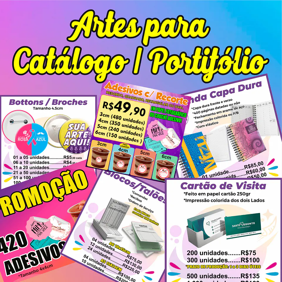 Arquivo Pack Artes Para Catálogo - Play na Gráfica 1