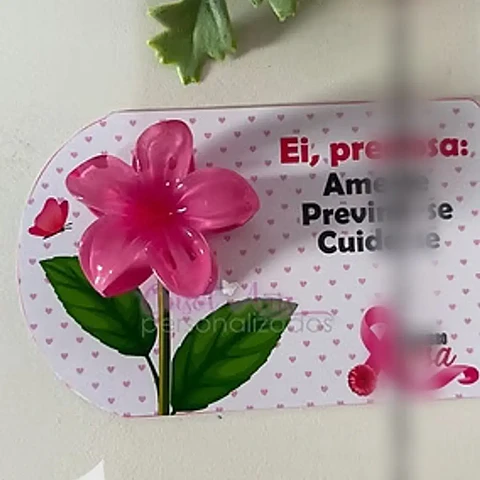 Arquivo Outubro Rosa Card Mini Presilha ou Sabonete - Crisolartes
