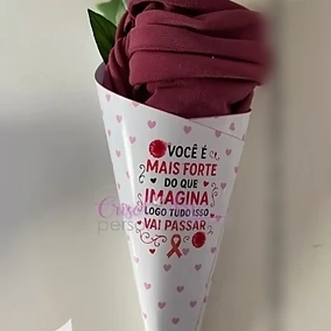 Arquivo Outubro Rosa Cone para Touca - Crisolartes