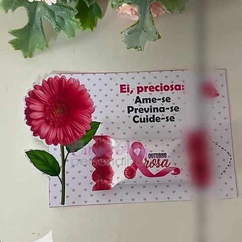 Arquivo Outubro Rosa Kit Card Balinha - Crisolartes