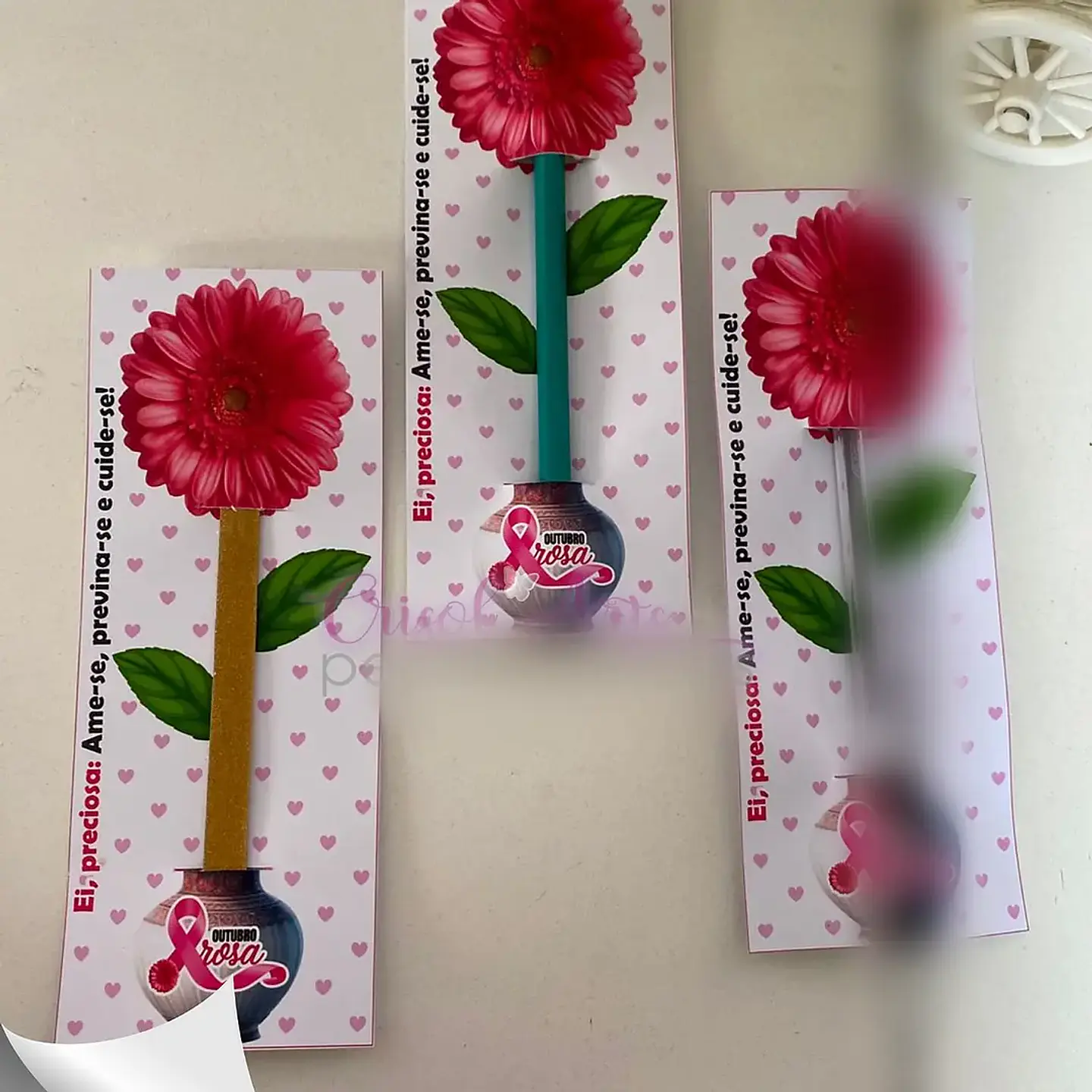 Arquivo Outubro Rosa Card Caneta ou Lixa - Crisol Arts 1