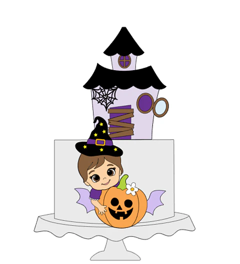 Arquivo Topo de Bolo Bruxinha Bebê