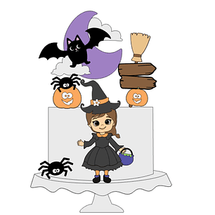 Arquivo Topo de Bolo Bruxinha