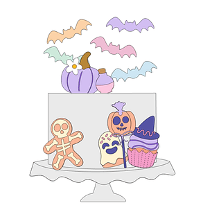 Arquivo Topo de Bolo Doces ou Travessuras