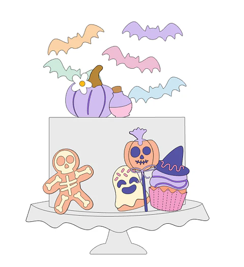 Arquivo Topo de Bolo Doces ou Travessuras