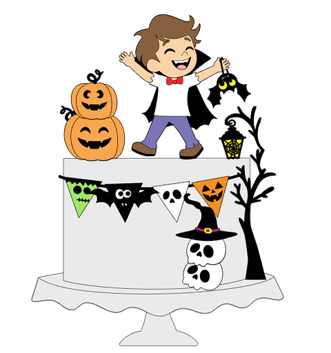 Arquivo Topo de Bolo Menino Vampiro