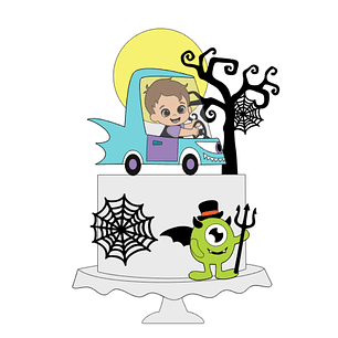 Arquivo Topo de Bolo Monster Bebê