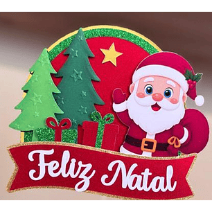 Arquivo Topo de Bolo Feliz Natal 2