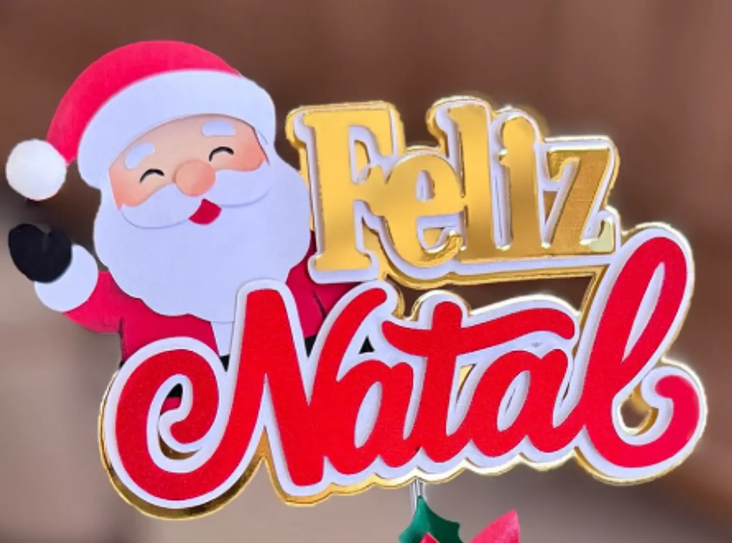 Arquivo Topo de Bolo Feliz Natal  1