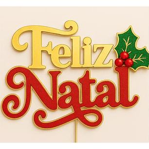 Arquivo Topo de Bolo Feliz Natal 6