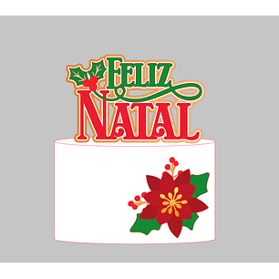 Arquivo Topo de Bolo Feliz Natal