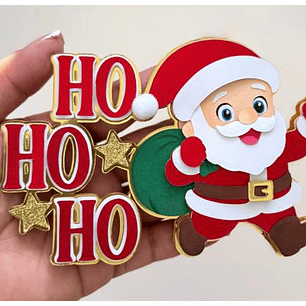 Arquivo Topo de Bolo Natal Ho-Ho-Ho