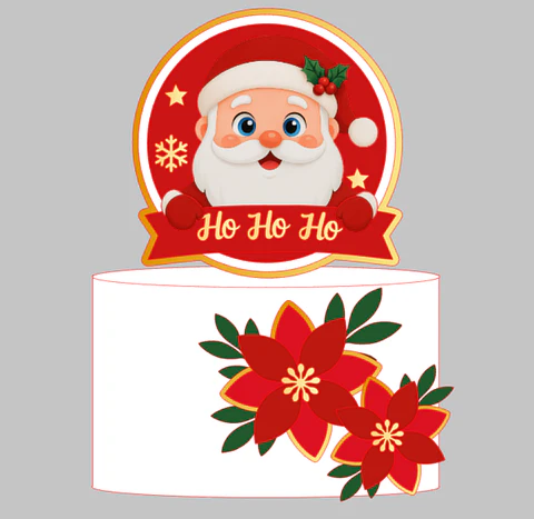 Arquivo Topo de Bolo Natal Ho-Ho-Ho