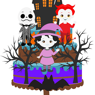 Arquivo Topo de Bolo Halloween