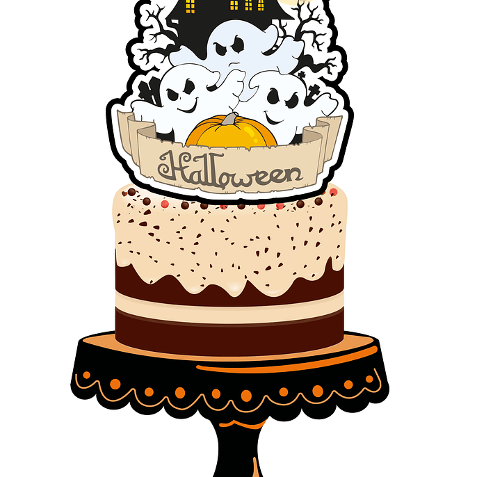 Arquivo Topo de Bolo Halloween Fantasmas 1