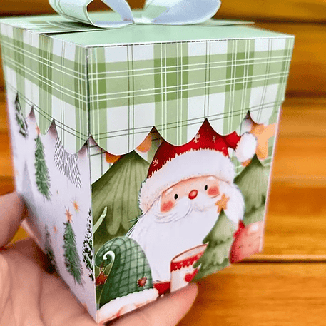 Arquivo Caixa Mini Panetone 4 Modelos - Arquivos Gritti 4