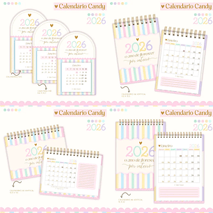 Arquivo Pack Calendários Candy - Lina