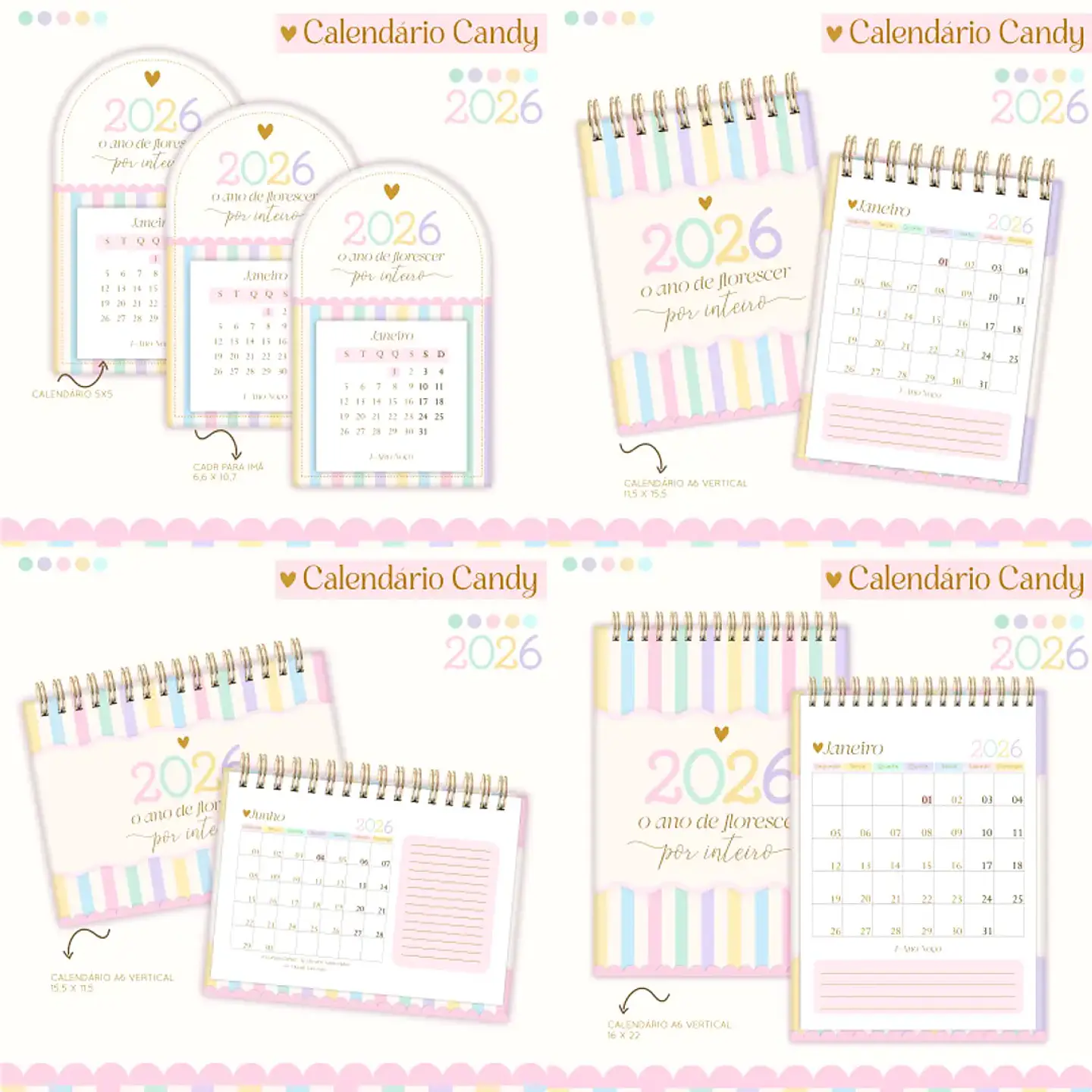 Arquivo Pack Calendários Candy - Lina 1