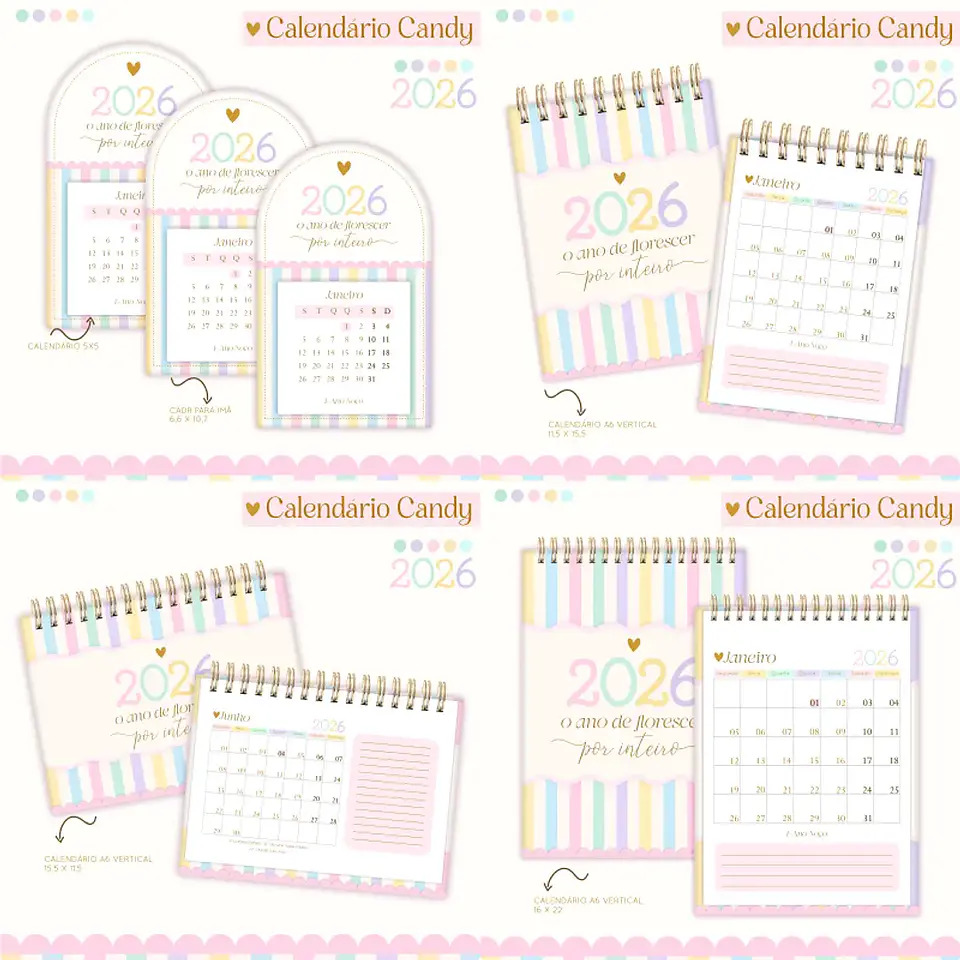 Arquivo Pack Calendários Candy - Lina 1