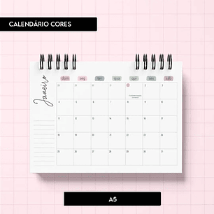 Arquivo Calendário Cores 2026 - Trilha de Papel