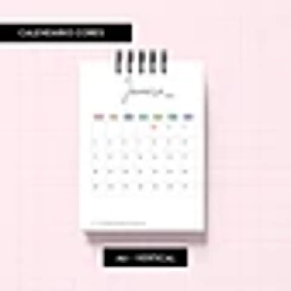 Arquivo Calendário Cores 2026 - Trilha de Papel 2