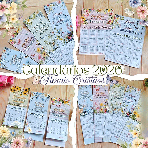 Arquivo Calendário Cristão Floral - Desenhitos da Jana