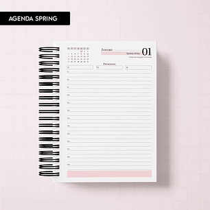 Arquivo Agenda Spring A5 2026 - TRILHA DE PAPEL