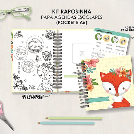 Arquivo Combo Agendas Escolares A5 - Moldes da Lê 13
