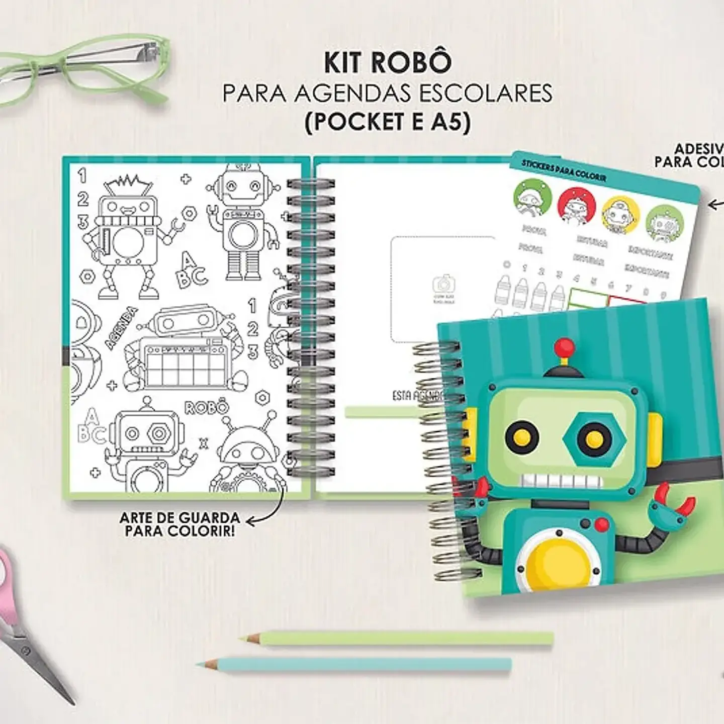 Arquivo Combo Agendas Escolares A5 - Moldes da Lê 14