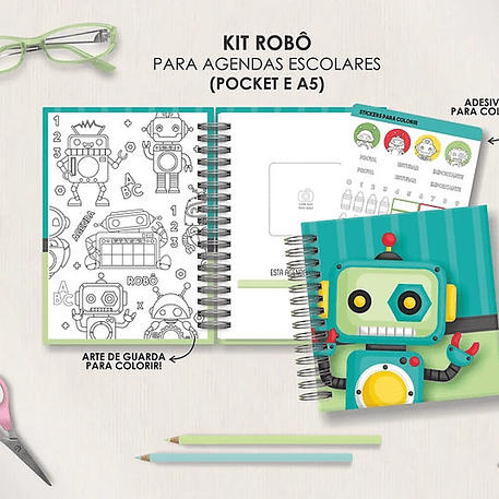 Arquivo Combo Agendas Escolares A5 - Moldes da Lê 14