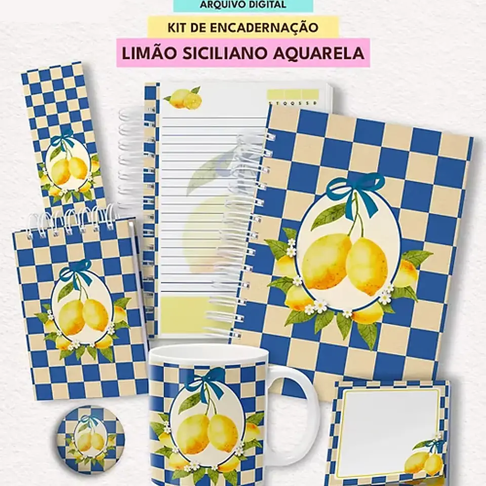 Arquivo Kit Limão Siciliano Aquarela - Mascute 1