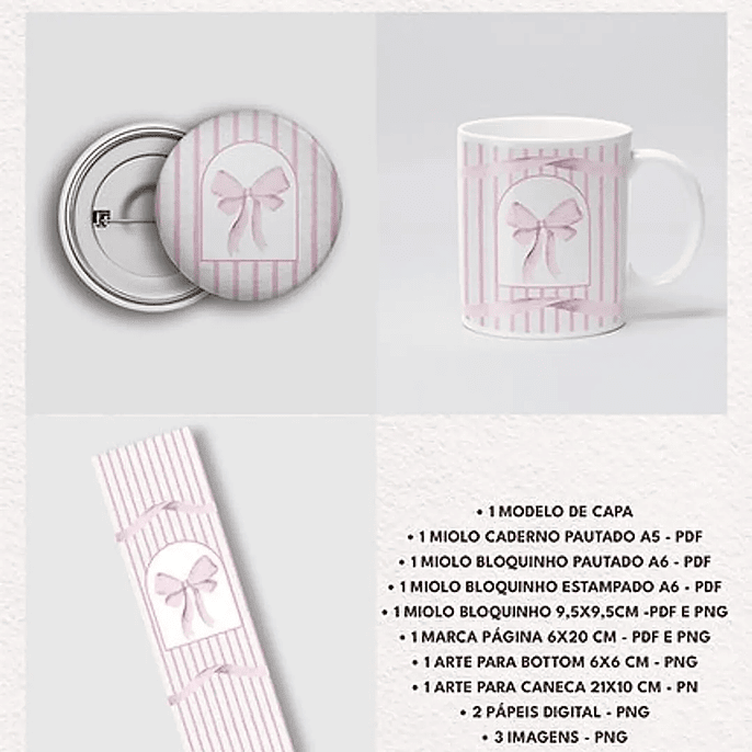 Arquivo Kit Lacinho Aquarela - Mascute 8