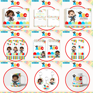 Arquivo Kit ABC Formatura - Lina