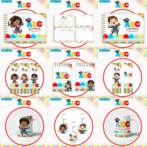 Arquivo Kit ABC Formatura - Lina