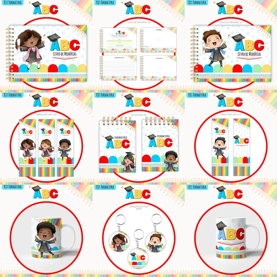 Arquivo Kit ABC Formatura - Lina 1