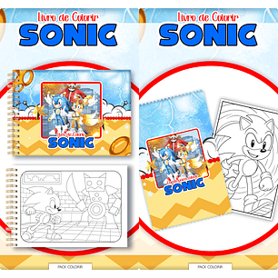 Arquivo Livro de Colorir Sonic - Lina