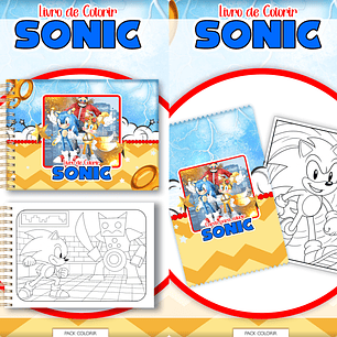 Arquivo Livro de Colorir Sonic - Lina