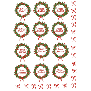 Arquivo Canecas Natal 129 DTF UV - Caneca Básica