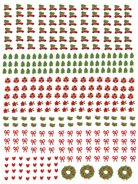 Arquivo Canecas Natal 128 DTF UV - Caneca Básica